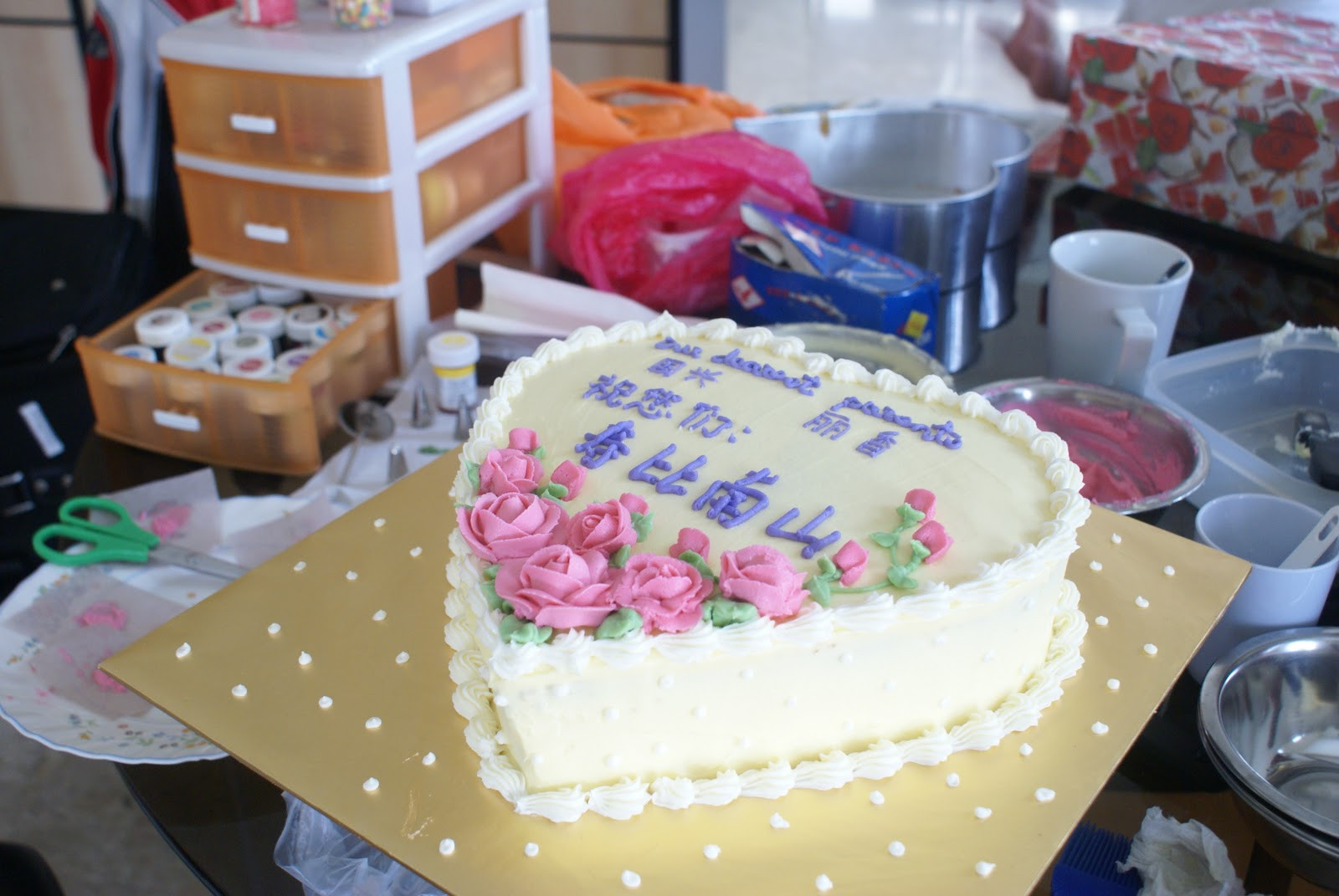 Heart Birthday Cake
 Ling s Passion Heart Shape Birthday Cake