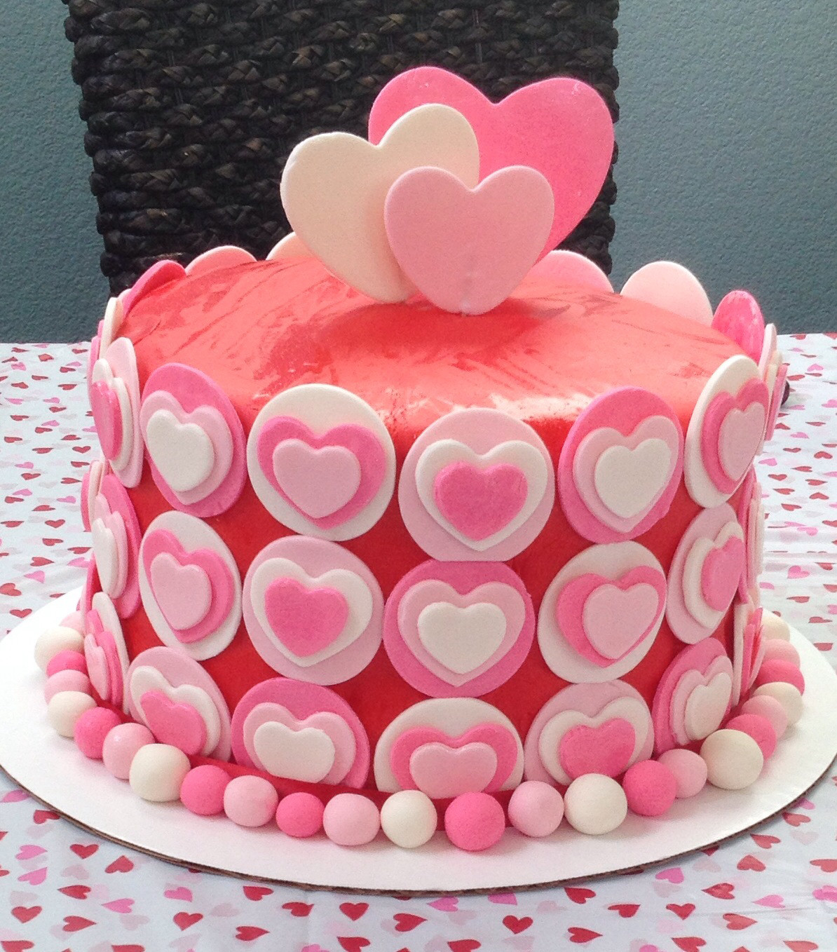 Heart Birthday Cake
 Heart Birthday Cakes