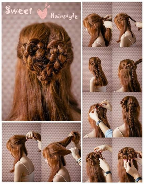 Heart Braids Hairstyles
 The Most Romantic Hairstyle Heart Braid AllDayChic