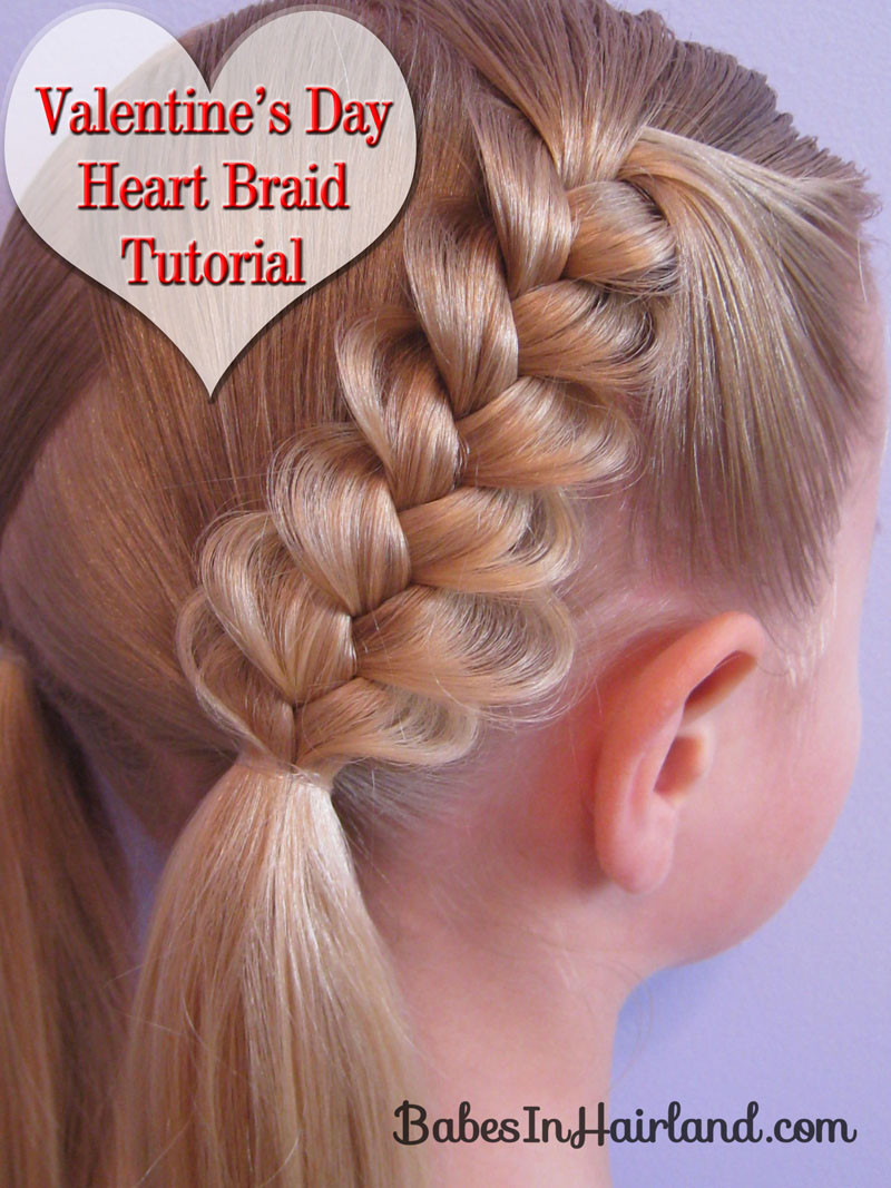 Heart Braids Hairstyles
 Heart Braids Valentine s Day Hairstyle Babes In Hairland