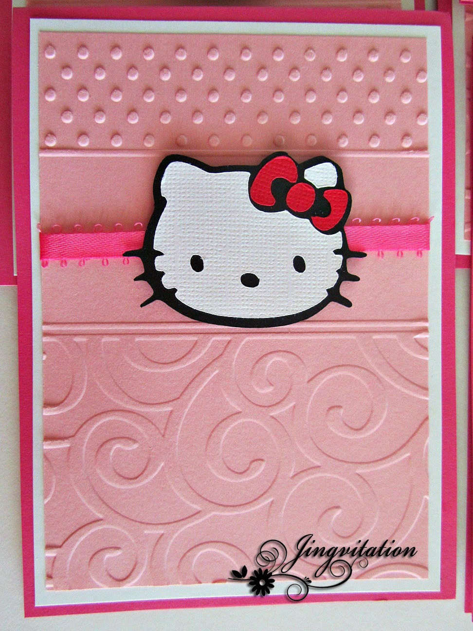 Hello Kitty Birthday Invitations
 Jingvitations Hello Kitty Birthday Party Invites