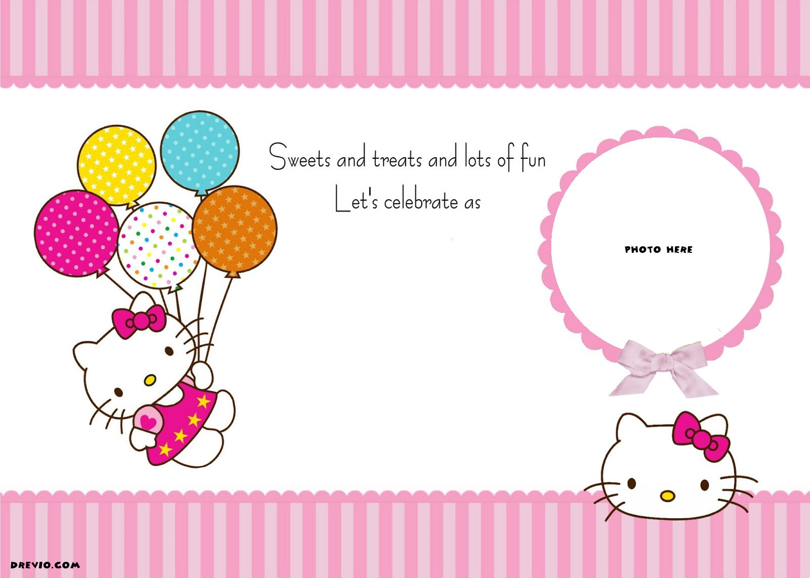 Hello Kitty Birthday Invitations
 Personalized Hello Kitty Birthday Invitations