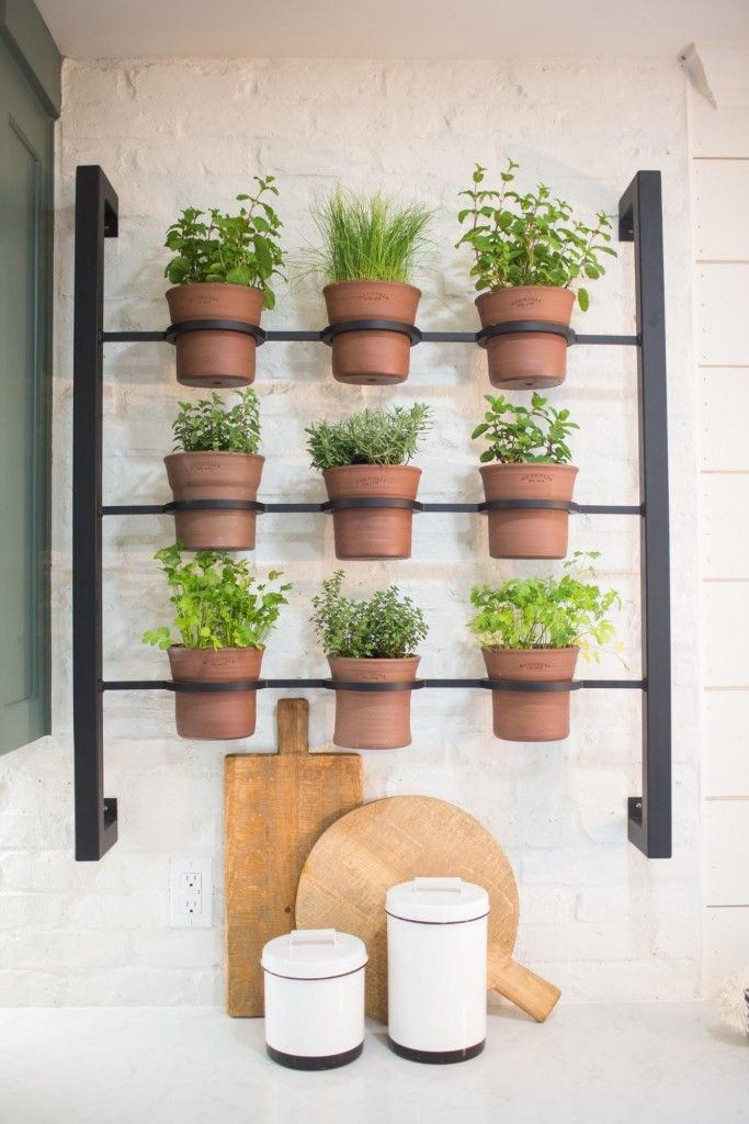 Herb Wall Kitchen
 Fixer Upper in 2020