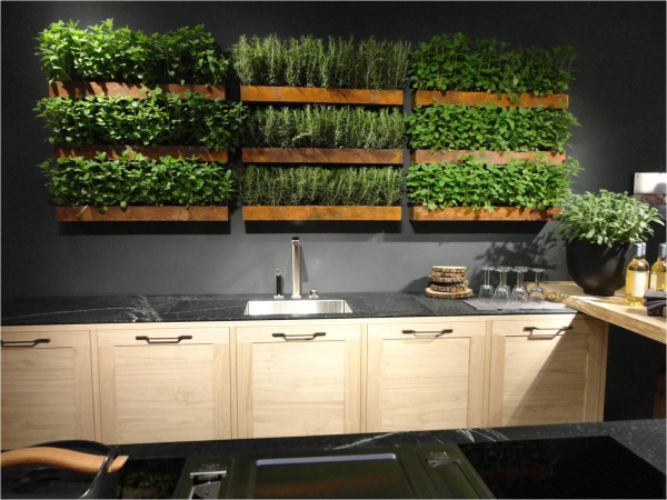 Herb Wall Kitchen
 Big Ideas for Micro Living Trending in North America