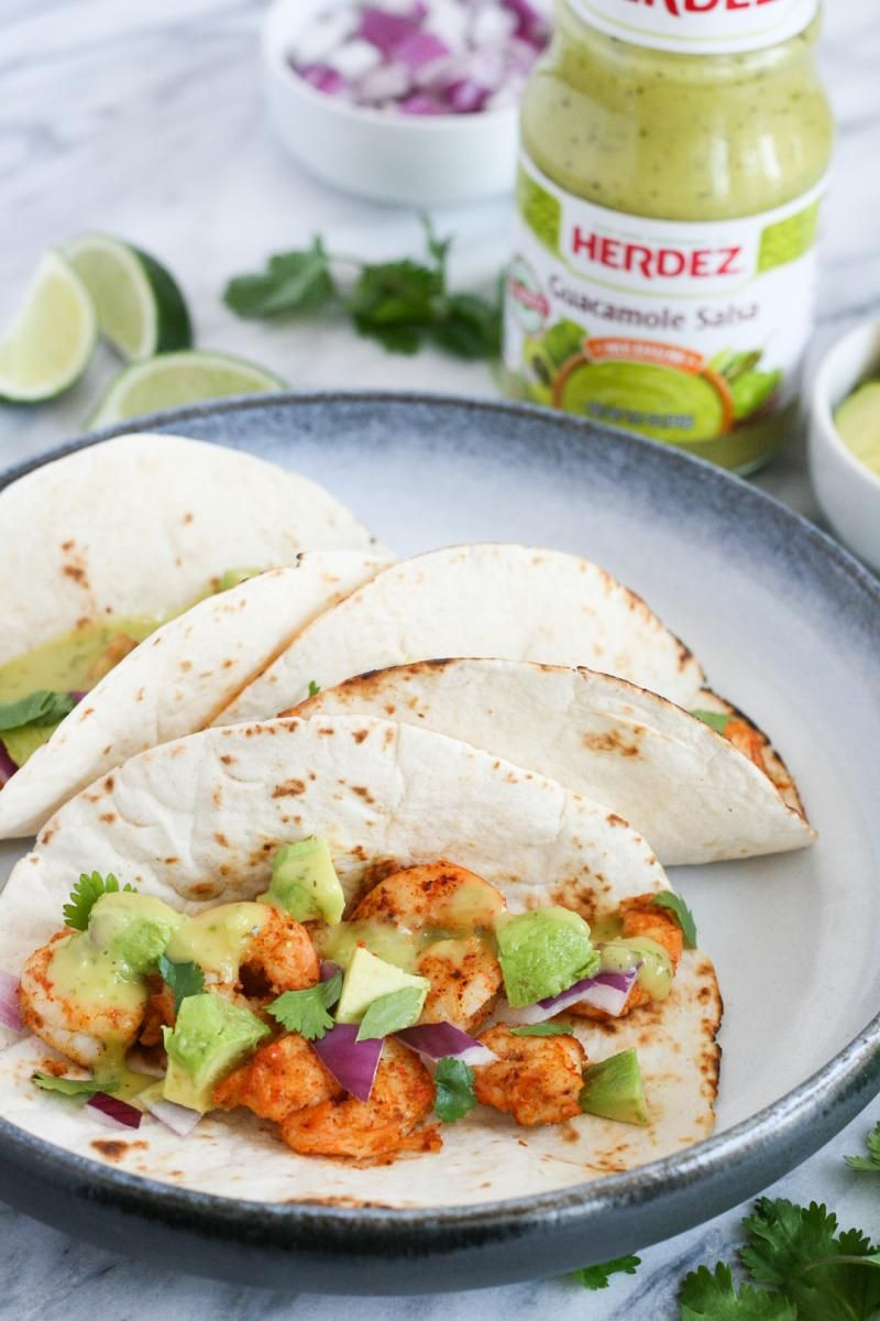 Herdez Guacamole Salsa Recipes
 Shrimp Tacos with HERDEZ Guacamole Salsa