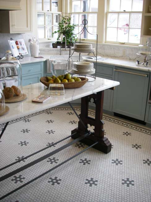 Hex Tile Kitchen Floor
 Aesthetic Oiseau Hexagon Tile Kitchen Floor