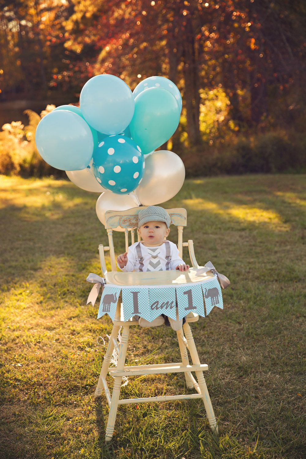 High Chair Decorations 1st Birthday Boy
 1st Birthday Boy I AM ONE Highchair Banner I am 1 High