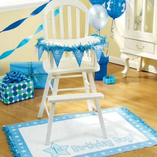 High Chair Decorations 1st Birthday Boy
 e Special Boy High Chair Decorating Kit