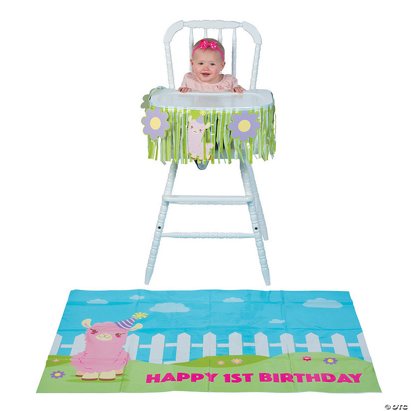 High Chair Decorations For 1st Birthday
 Lil Llama 1st Birthday High Chair Decorating Kit