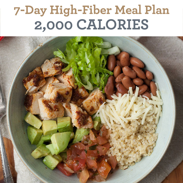 High Fiber Recipes For Lunch
 7 Day High Fiber Meal Plan 2 000 Calories EatingWell