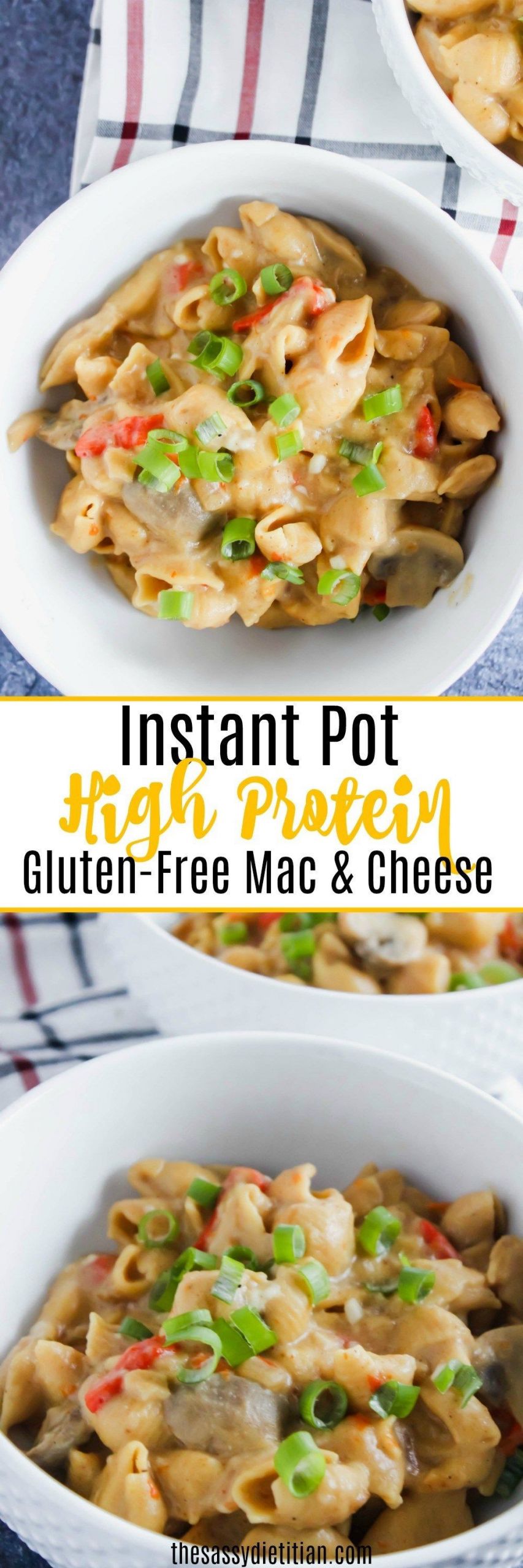 High Protein Instant Pot Recipes
 Instant Pot High Protein Gluten Free Mac & Cheese