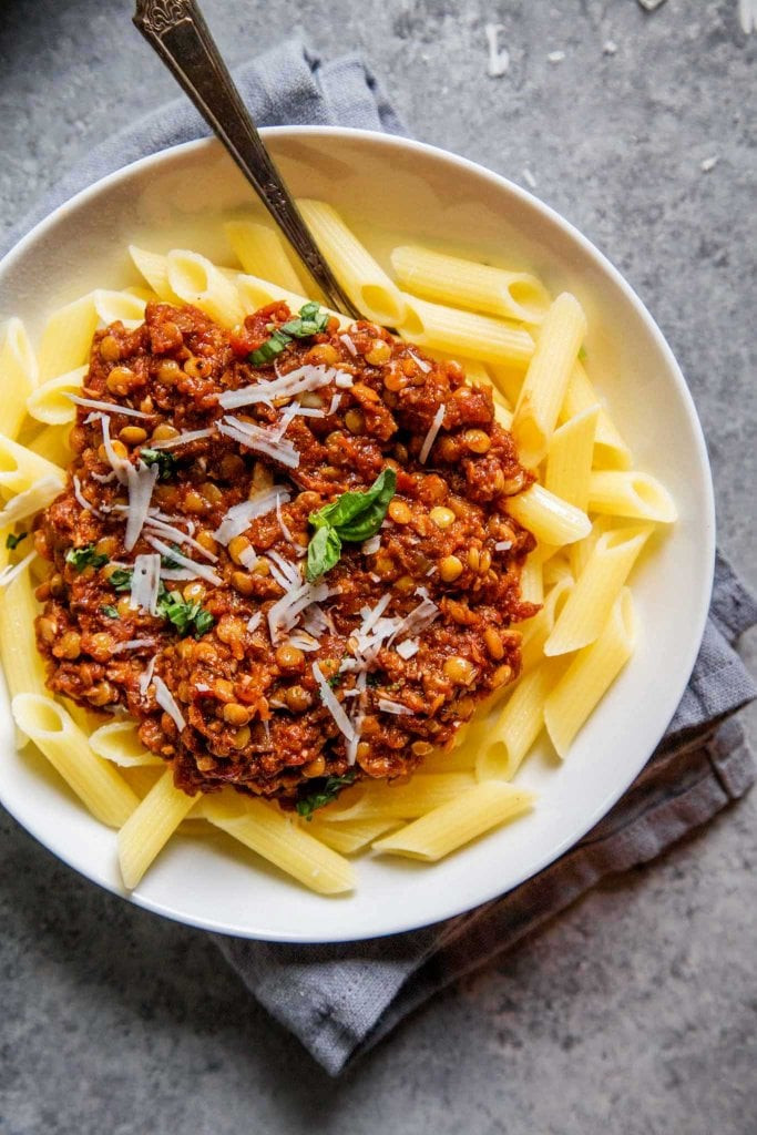 High Protein Instant Pot Recipes
 Instant Pot Lentil Bolognese Sauce