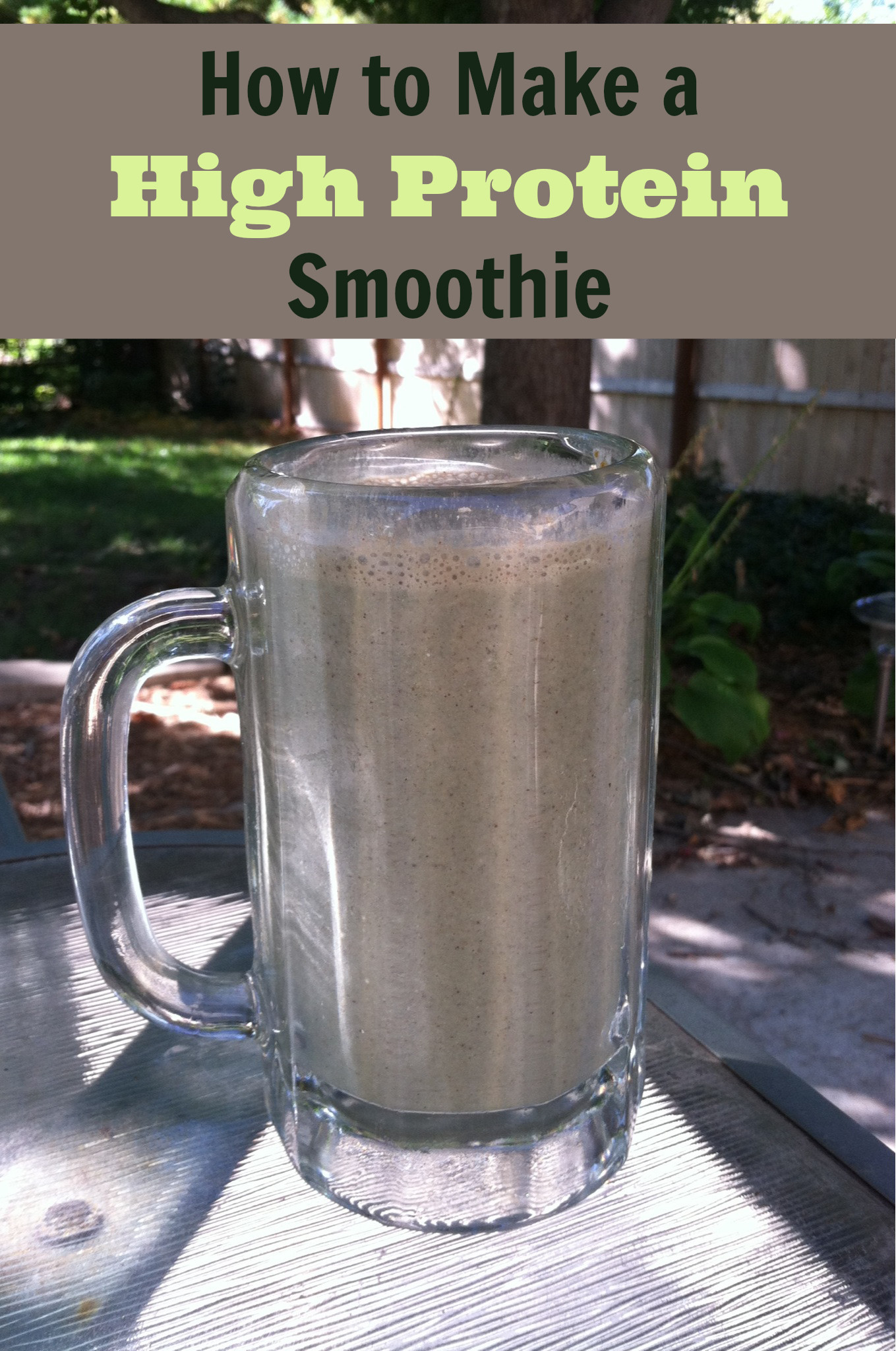 High Protein Smoothies
 Homemade High Protein Smoothie Recipe