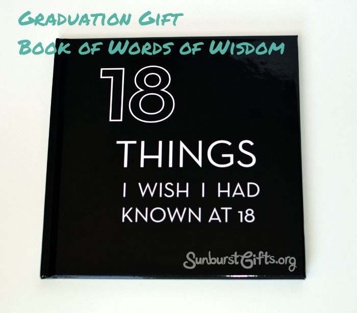 High School Graduation Gift Ideas For Niece
 Graduation Gift Idea – 18 Things I Wish I Had Known at 18