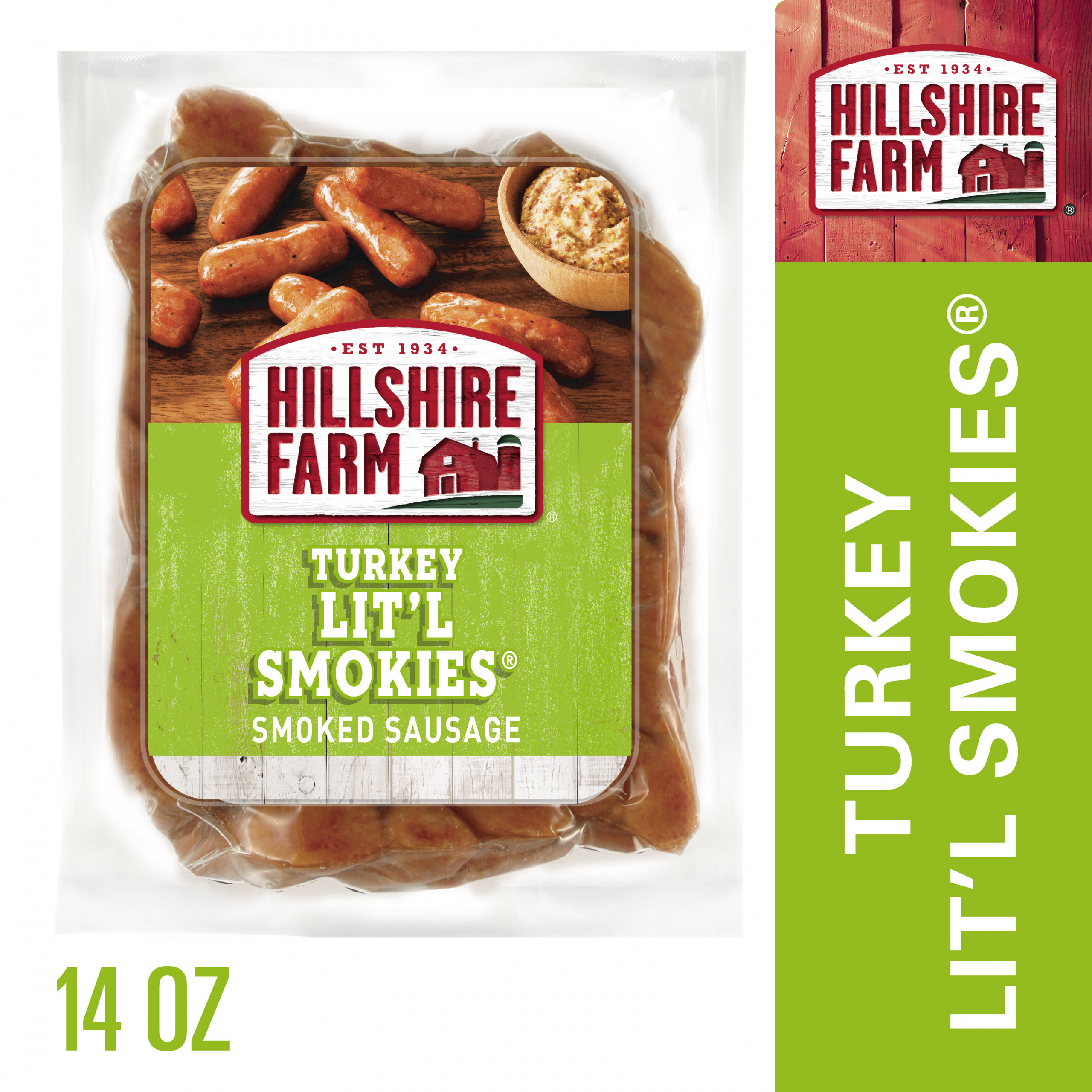 Hillshire Farms Turkey Sausage
 Hillshire Farm Turkey Lit l Smokies Smoked Sausage 14