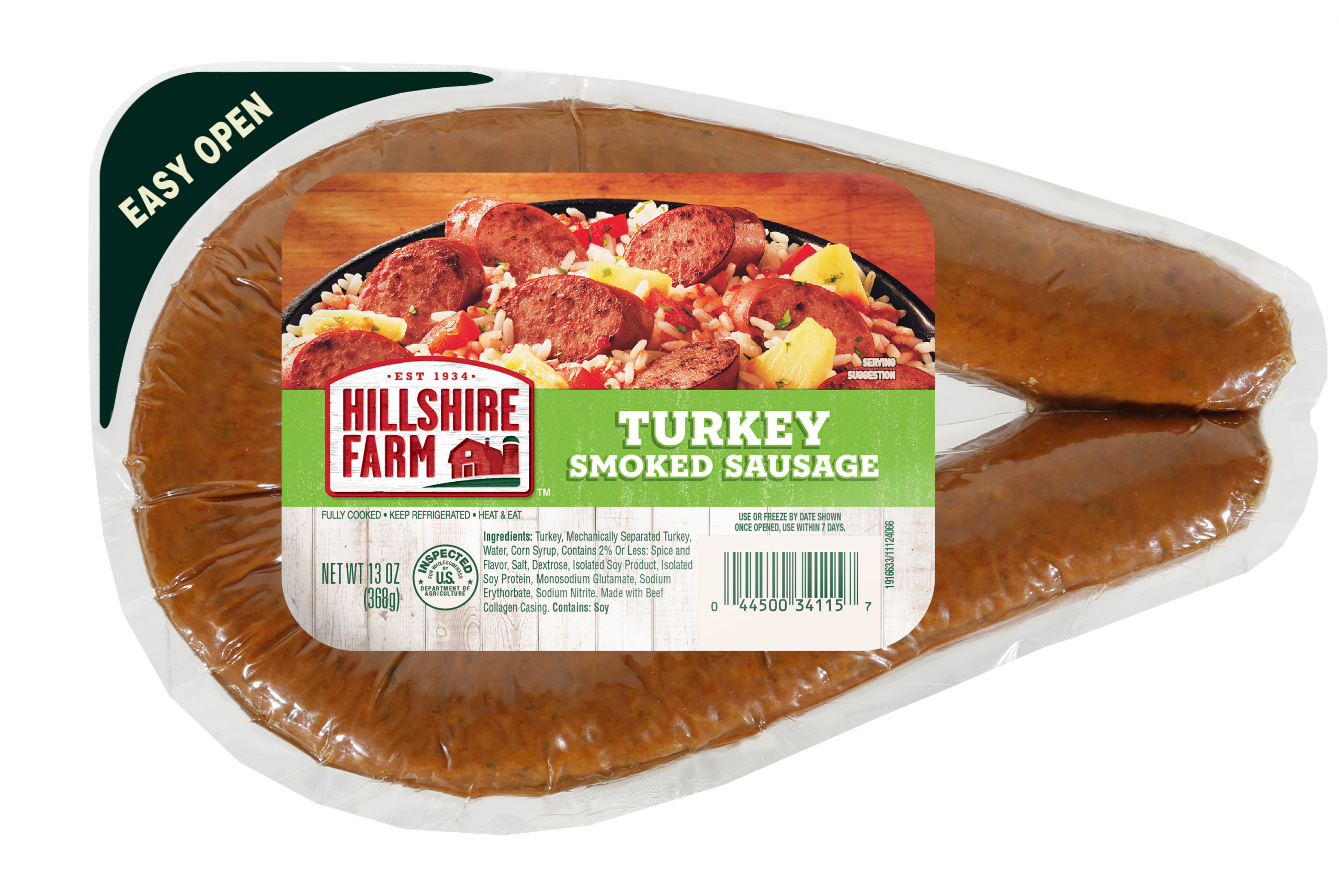 Hillshire Farms Turkey Sausage
 Hillshire Farm Turkey Smoked Sausage Rope 13 oz