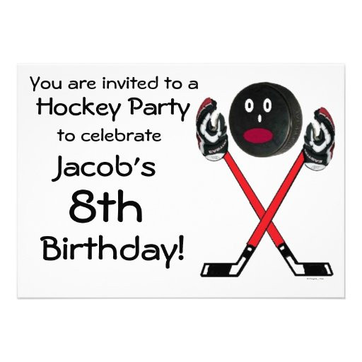 Hockey Birthday Invitations
 40th Birthday Ideas Hockey Birthday Invitation Templates Free