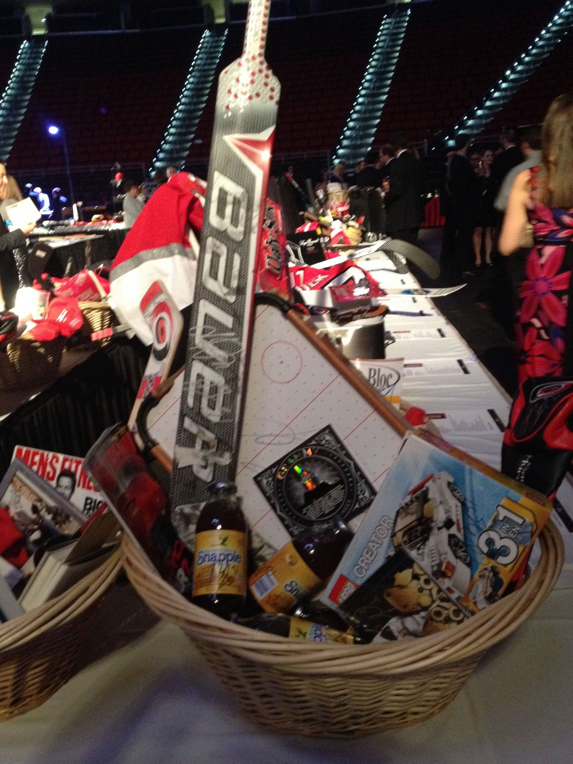 Hockey Gift Basket Ideas
 31 Anton Khudobin s basket includes a mini air hockey