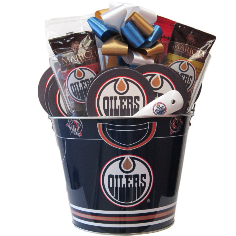 Hockey Gift Basket Ideas
 Edmonton Oilers NHL Hockey Gift Baskets The Sweet Basket