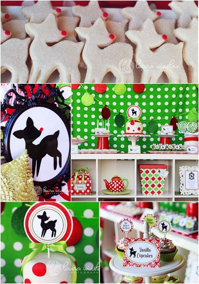 Holiday Birthday Party Ideas
 Vintage Rudolph Christmas Birthday Party Ideas