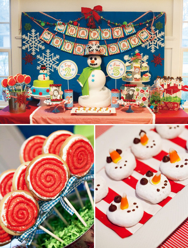 Holiday Birthday Party Ideas
 Festive Winter Wonderland Joint Birthday Party Hostess