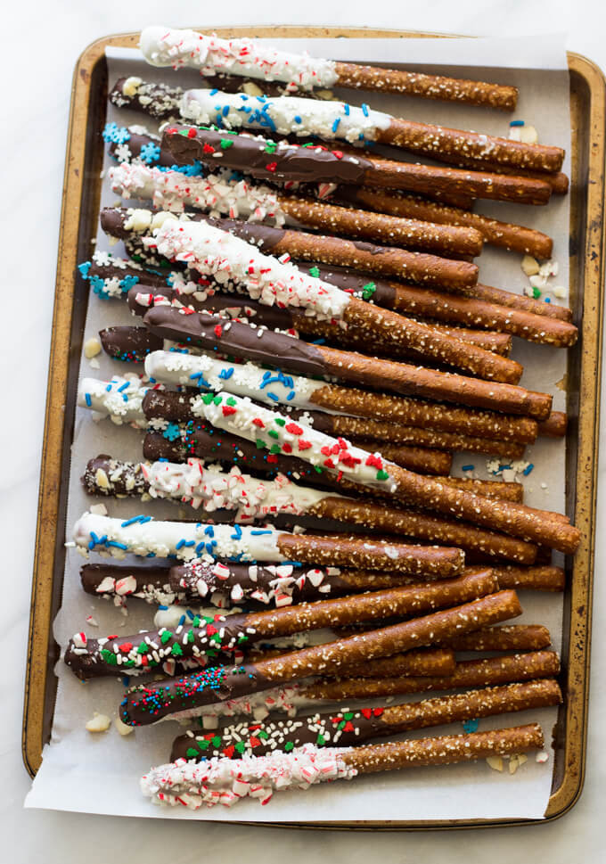 Holiday Chocolate Covered Pretzels
 Christmas Chocolate Covered Pretzels Little Broken