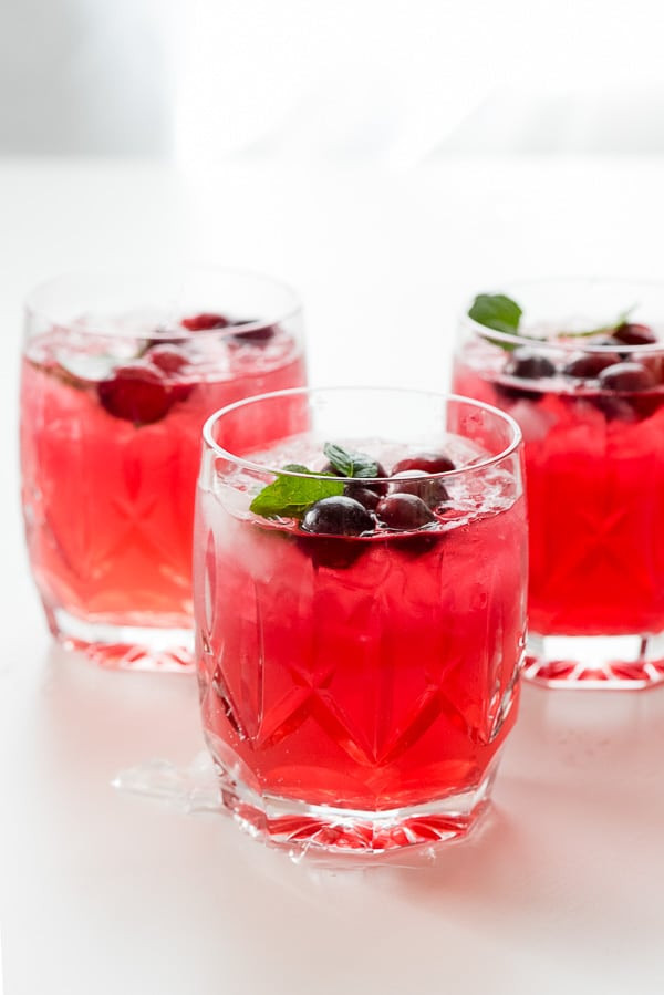Holiday Drinks With Vodka
 Sparkling Cranberry Vodka Punch