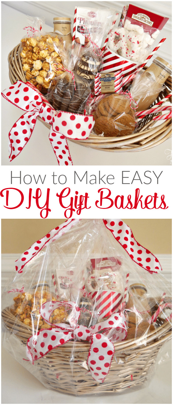 Holiday Gift Basket Ideas Homemade
 How to Make Easy DIY Gift Baskets for the Holidays A