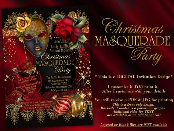 Holiday Masquerade Party Ideas
 Holiday Masquerade Christmas Masquerade Masquerade Party