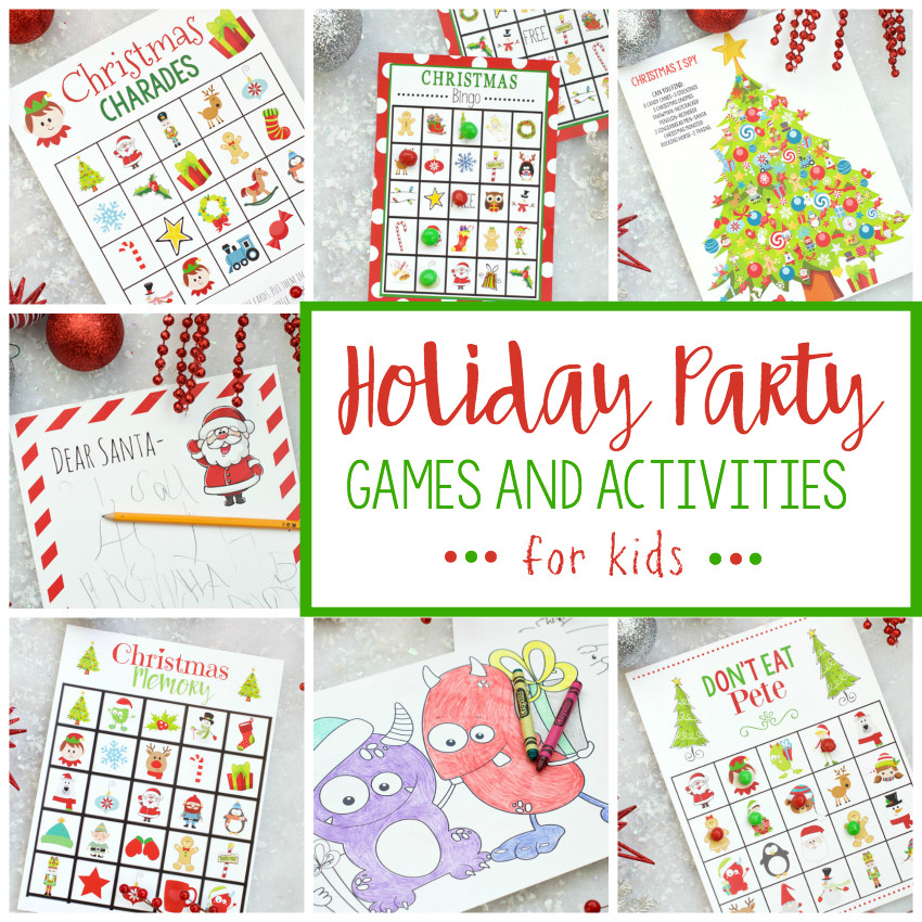 Holiday Party Games For Kids
 Free Printable Christmas Bingo Game – Fun Squared