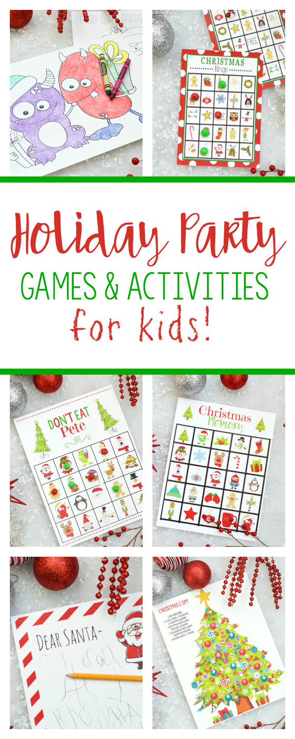 Holiday Party Games For Kids
 Free Printable Holiday Party Games for Kids – Fun Squared