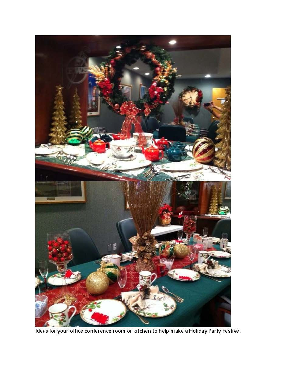 Holiday Party Ideas For Small Office
 Some ideas to turn your office conference room or kitchen