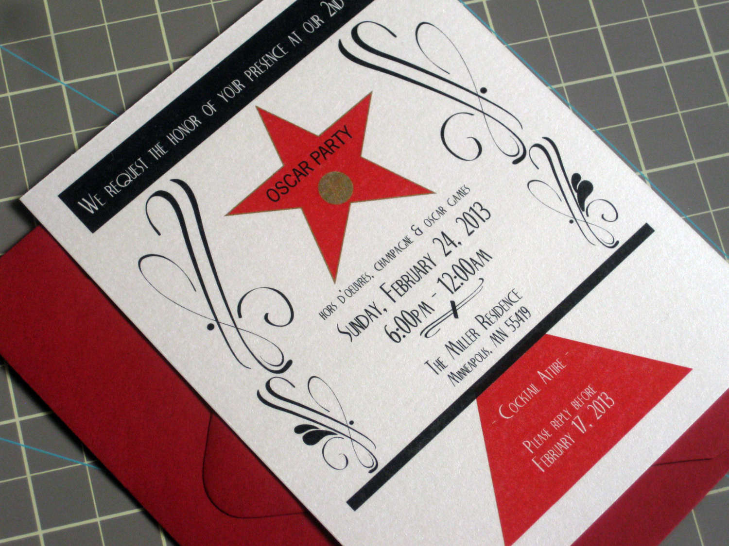 Hollywood Birthday Party Invitations
 Unavailable Listing on Etsy
