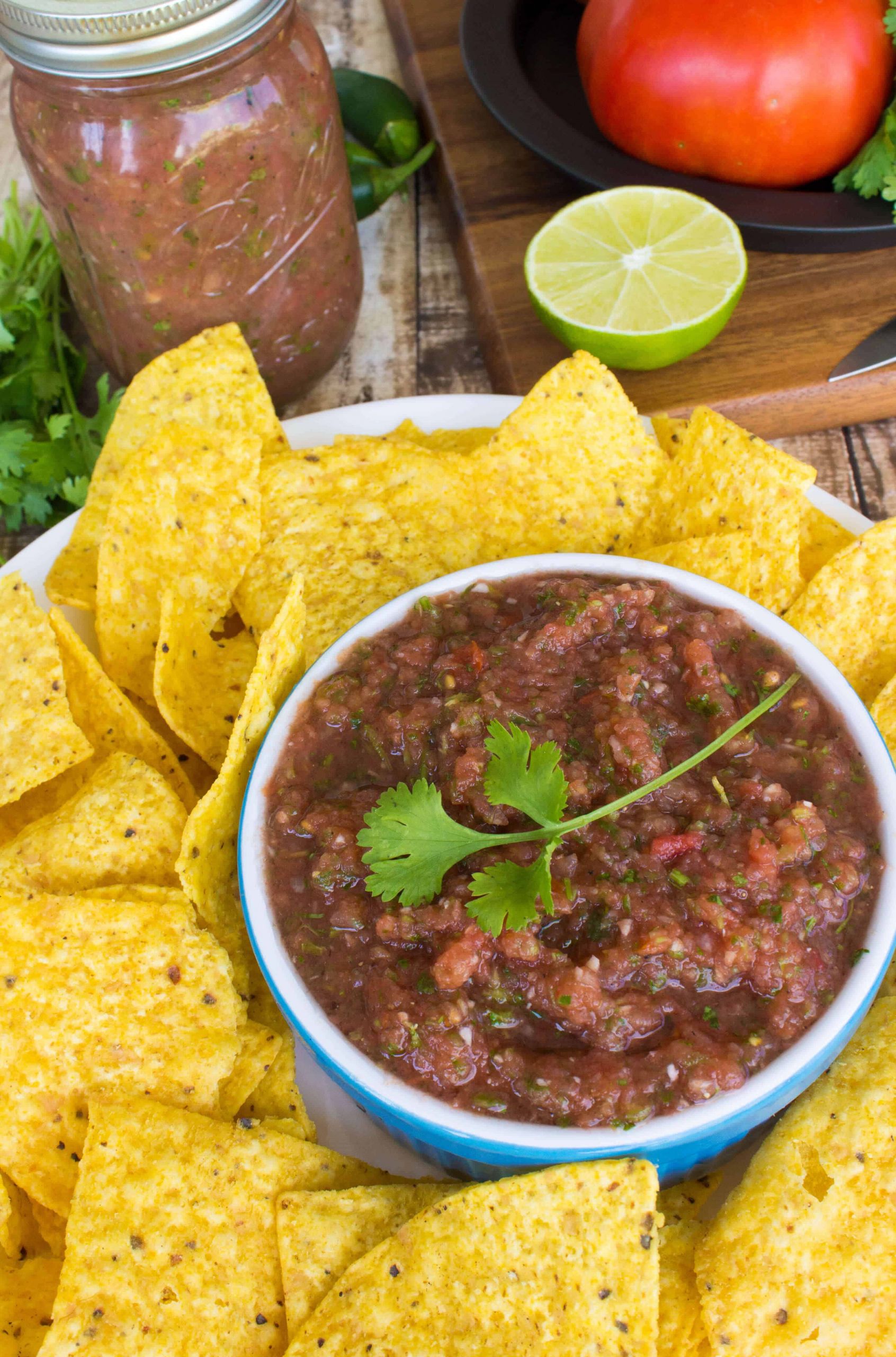 Home Canned Salsa Recipe
 Homemade Salsa Recipe Sugar Spun Run