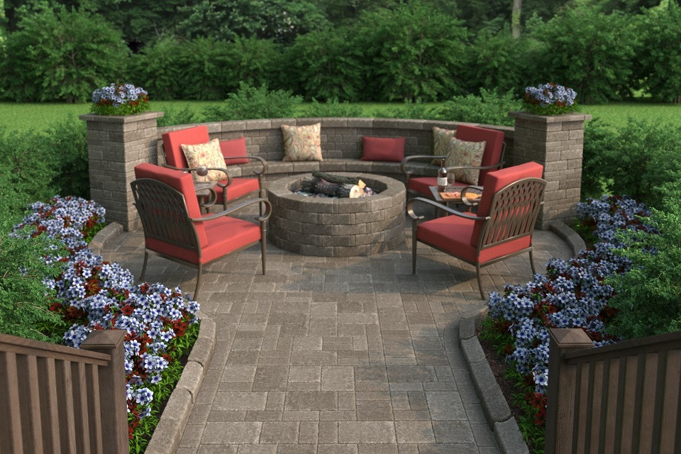 Home Depot Backyard Ideas
 RumbleStone Collection in Cafe – Outdoors – The Home Depot