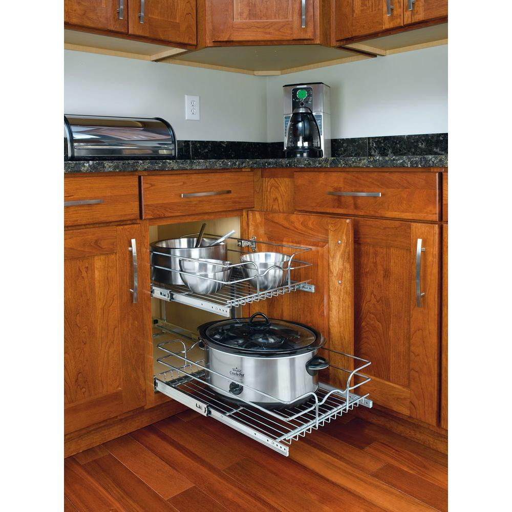 Home Depot Kitchen Cabinet Organizer
 Rev A Shelf 19 in H x 14 75 in W x 22 in D Base Cabinet