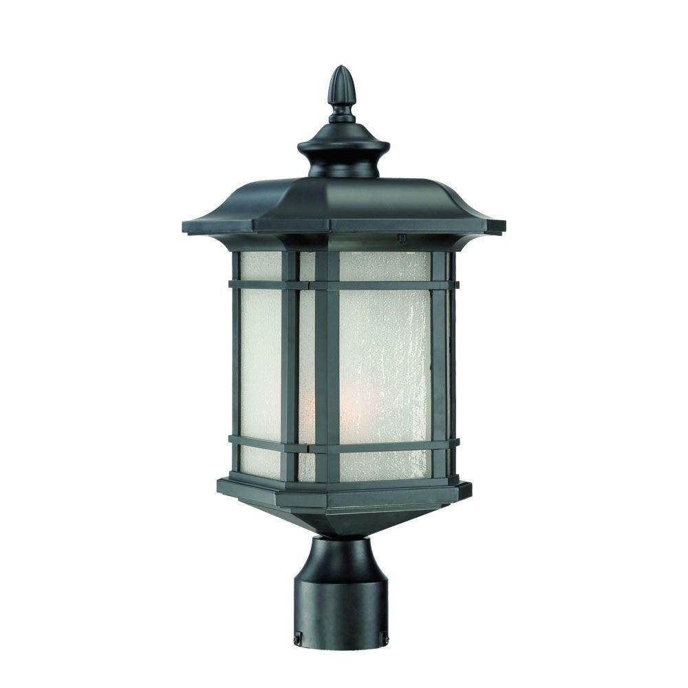 Home Depot Landscape Lighting
 Acclaim Lighting Somerset 1 Light Matte Black Outdoor Post