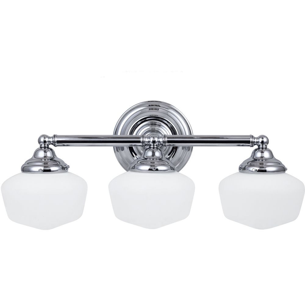 Home Depot Light Fixtures Bathroom
 Sea Gull Lighting 3 Light Chrome Bathroom Vanity Light