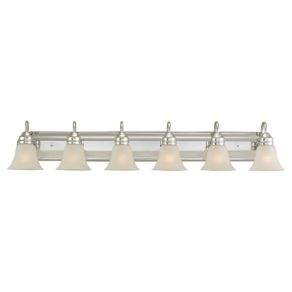 Home Depot Light Fixtures Bathroom
 Sea Gull Lighting Gladstone 6 Light Chrome Vanity Fixture