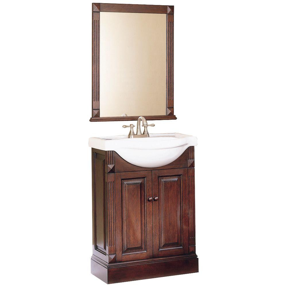 Home Depot Mirrors For Bathroom
 Home Decorators Collection Salerno 25 in W Bath Vanity in