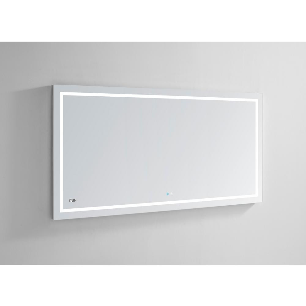 Home Depot Mirrors For Bathroom
 Aquadom Daytona 84 in W x 36 in H Frameless Bathroom