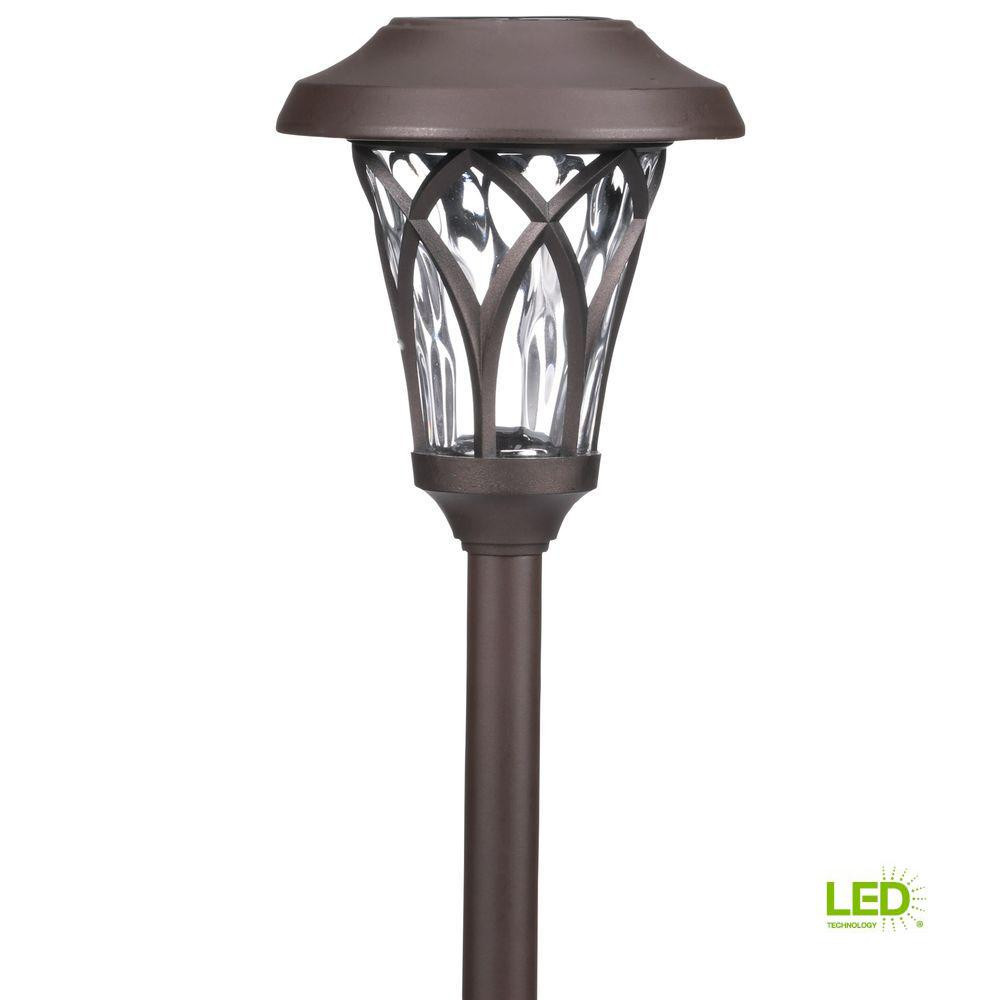 Home Depot Solar Landscape Lights
 Hampton Bay Solar Bronze Outdoor Integrated LED Landscape