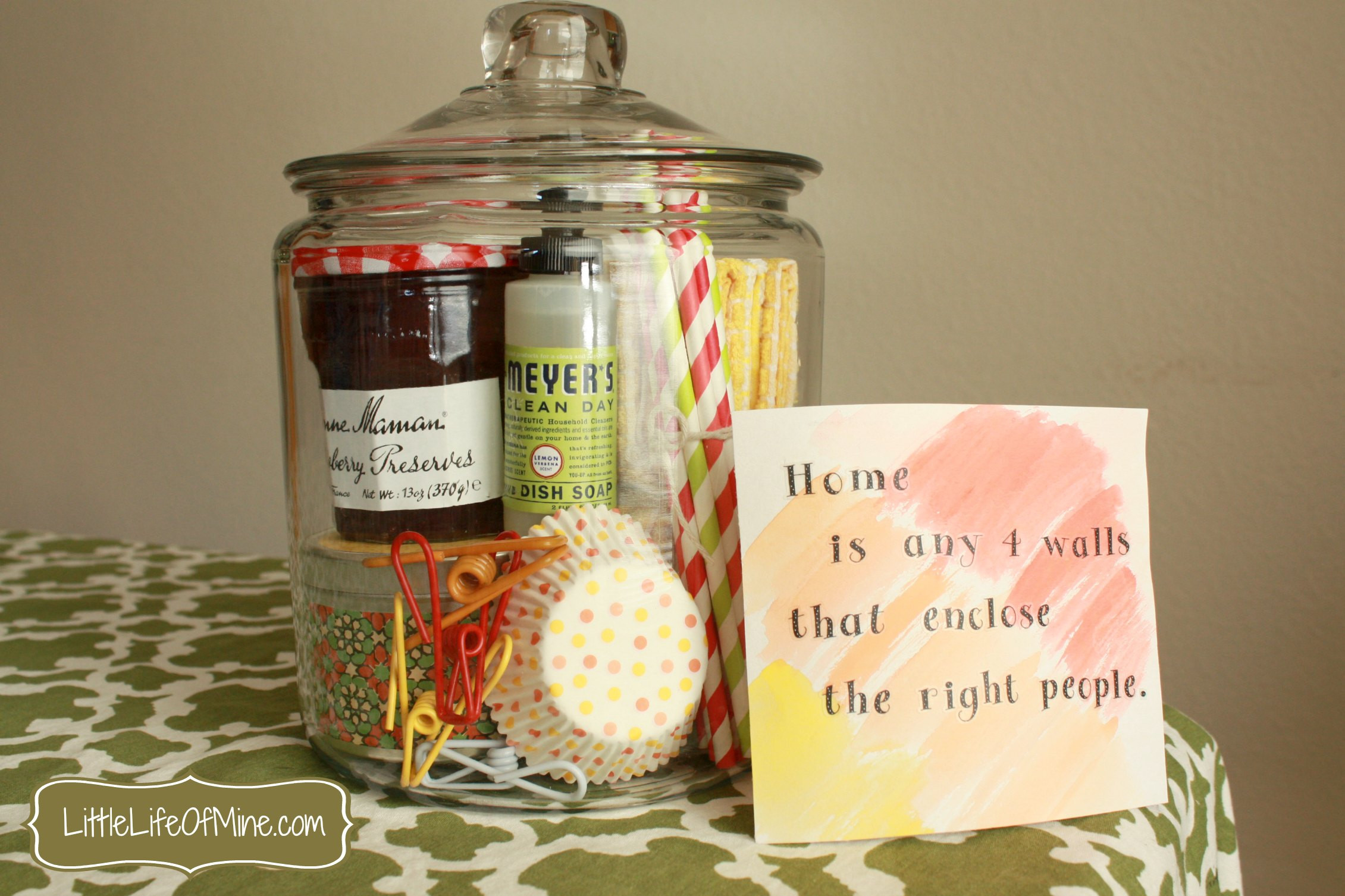 Home Gift Ideas For Couples
 Housewarming Gift in a Jar littlelifeofmine