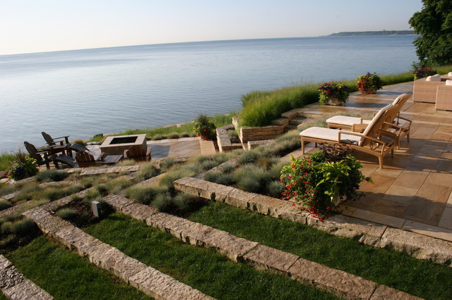 Home Terrace Landscape Terraced lakefront Contemporary Landscape Milwaukee