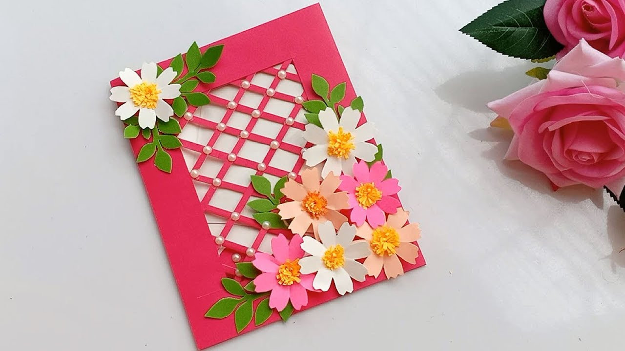 Homemade Birthday Card
 Beautiful Handmade Birthday card DIY Gift idea