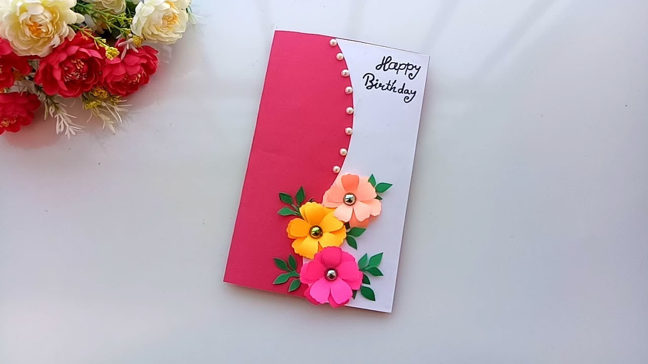 Homemade Birthday Card
 Beautiful Handmade Birthday card idea DIY Greeting Pop