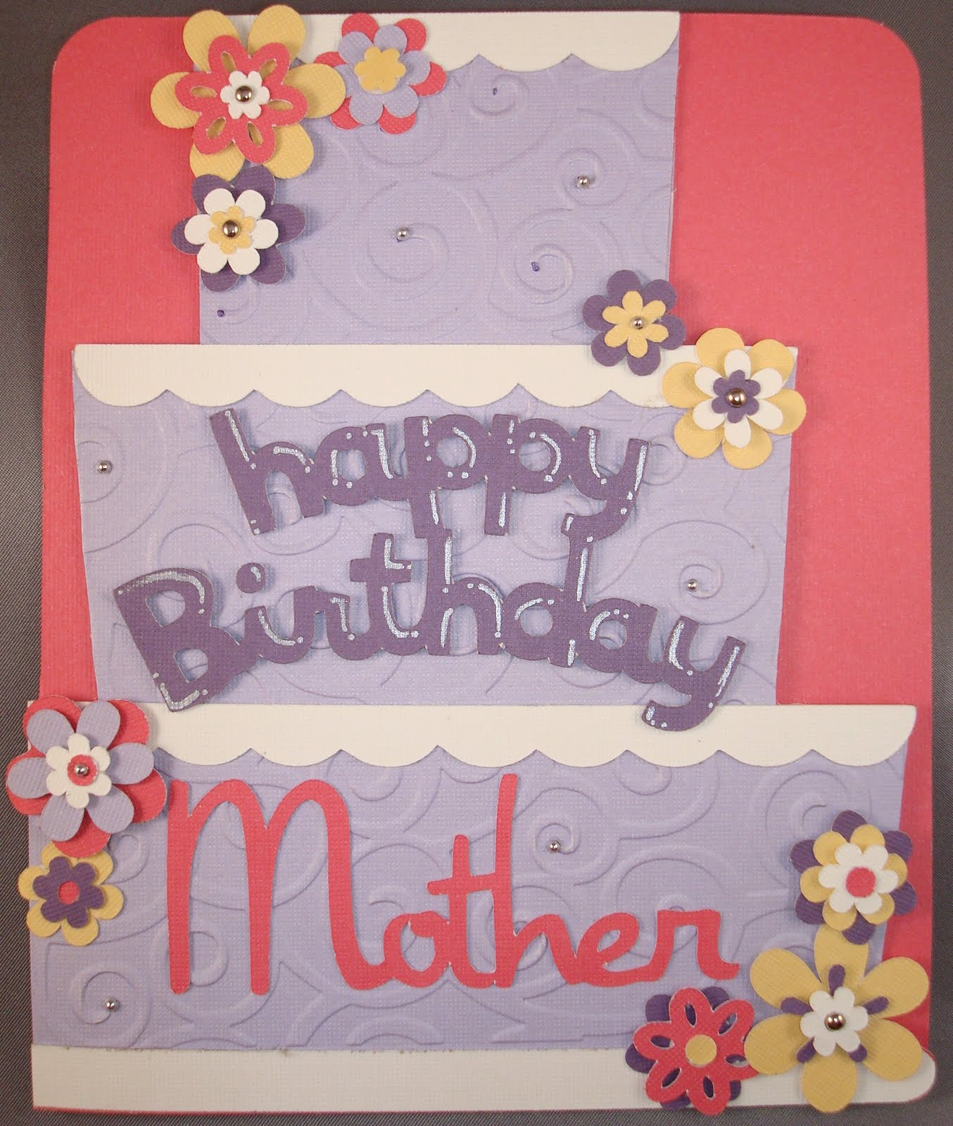 Homemade Birthday Cards For Mom
 Handmade With Love Happy Birthday Mother