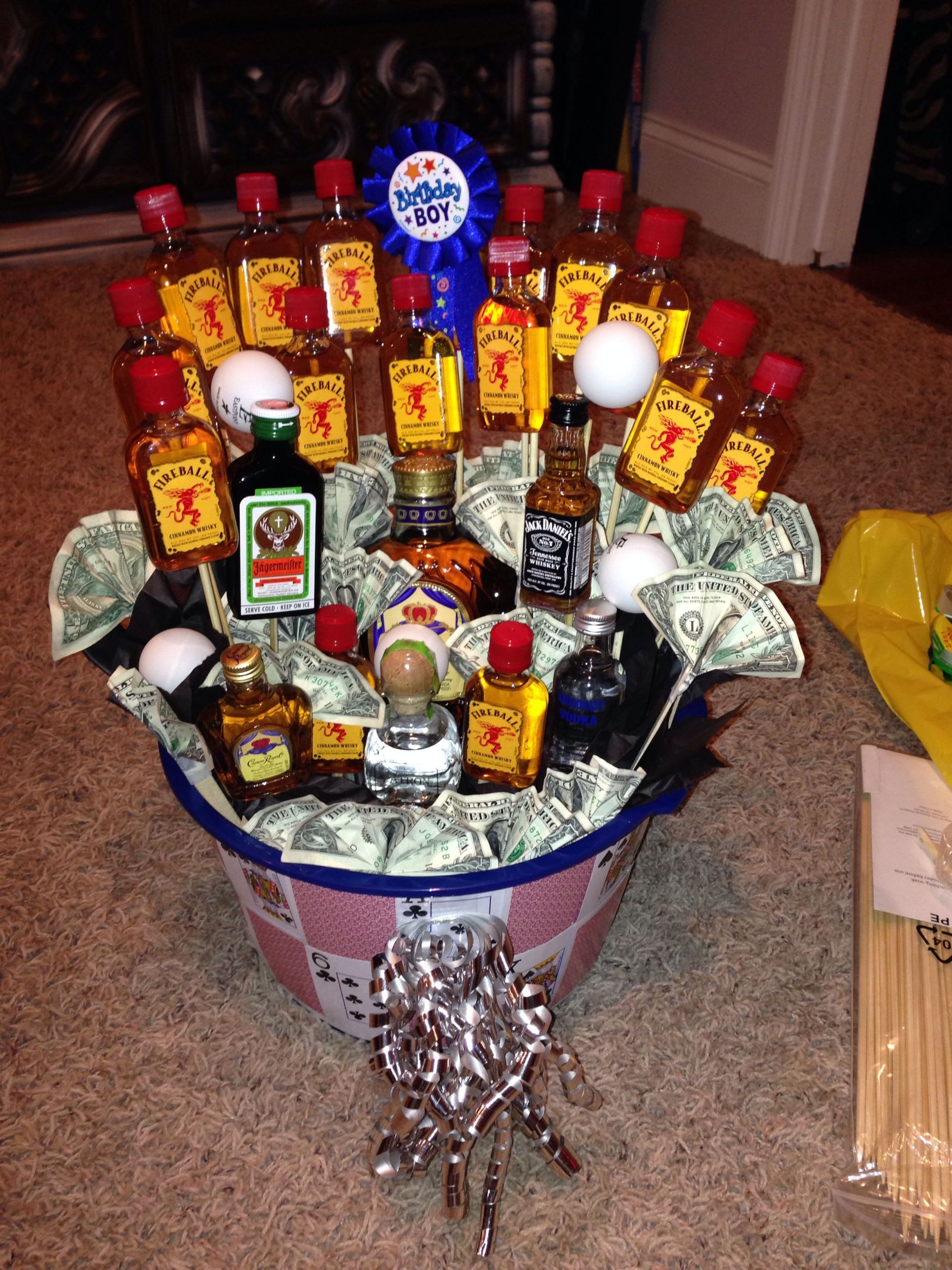 Homemade Birthday Gift Basket Ideas
 21st birthday basket for boyfriend