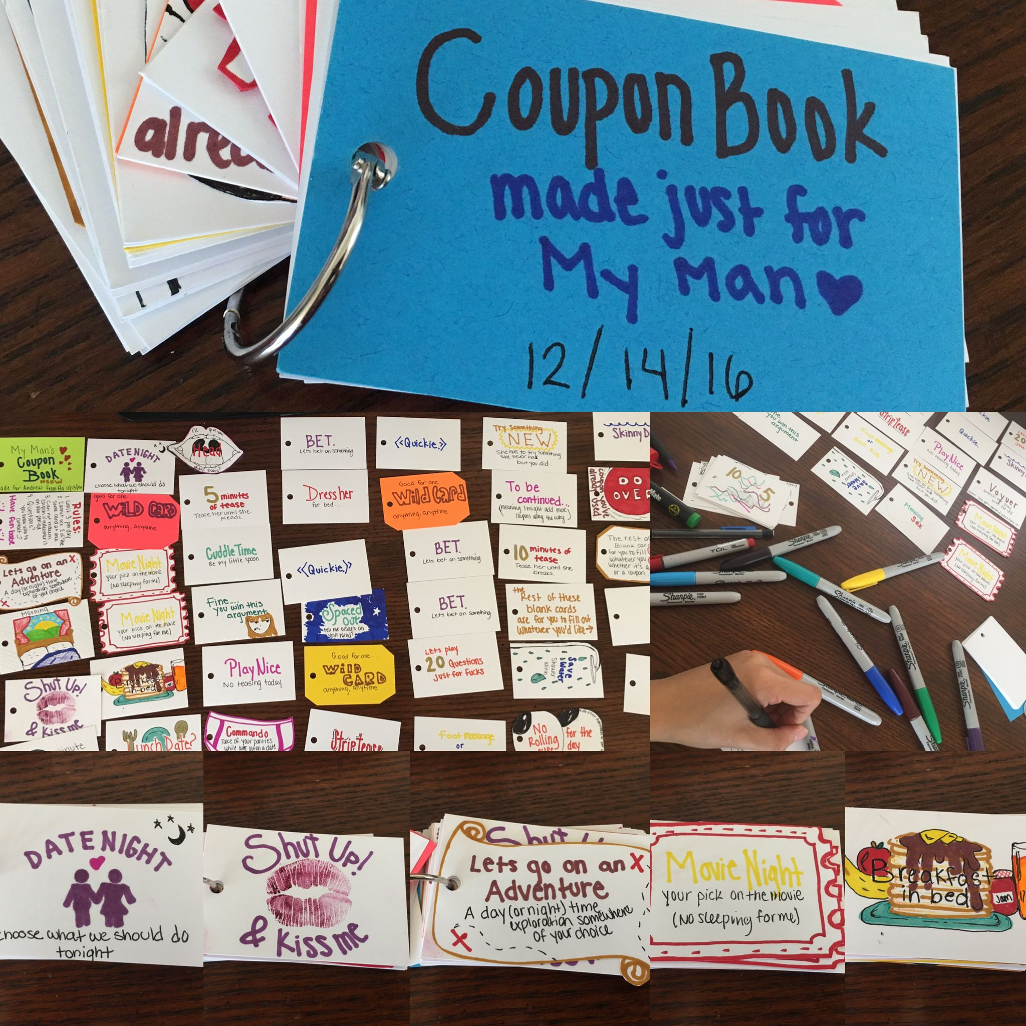 Homemade Birthday Gift Ideas Boyfriend
 A coupon book made for my boyfriend as a Christmas t