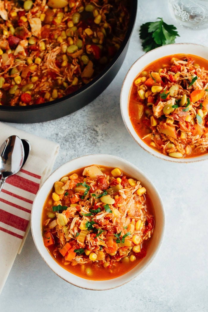 Homemade Brunswick Stew
 Healthy Brunswick Stew with Shredded Chicken